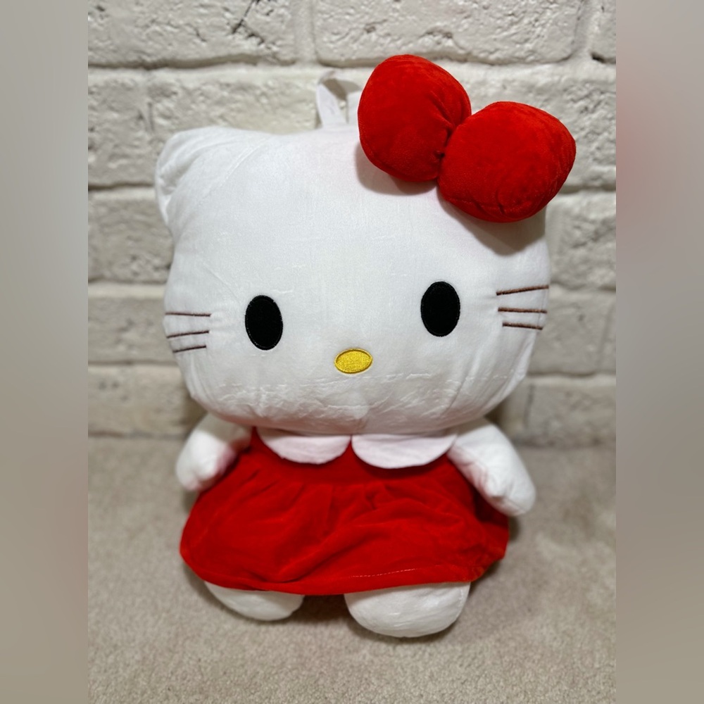 Large Hello Kitty Plush Backpack